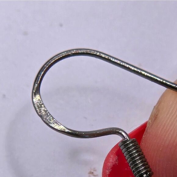 "5/$25" Handmade Turquoise Chip Leather Mixed Metal Dangle Earrings 925 Ear Wire - Picture 4 of 6